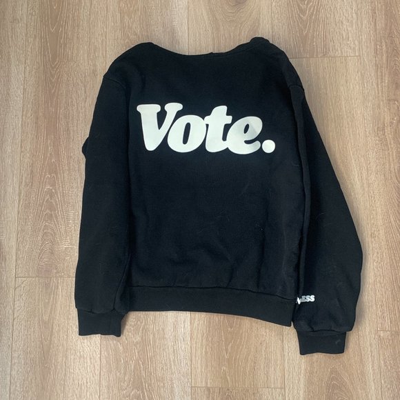 TALENTLESS Black Hoodie with White Print - Picture 2 of 3